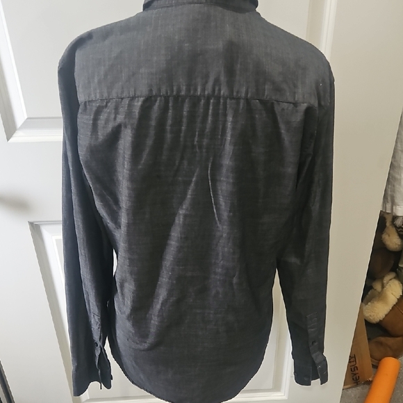 Calvin Klein Collection Charcoal Button-Down Shirt - Picture 8 of 8